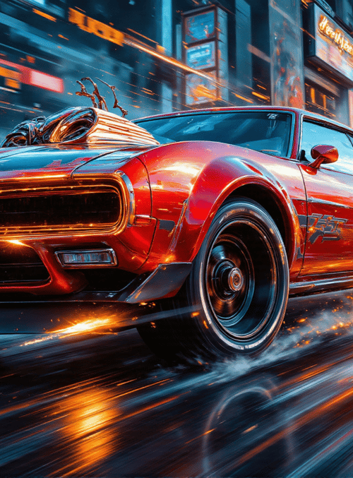 car, city, spark