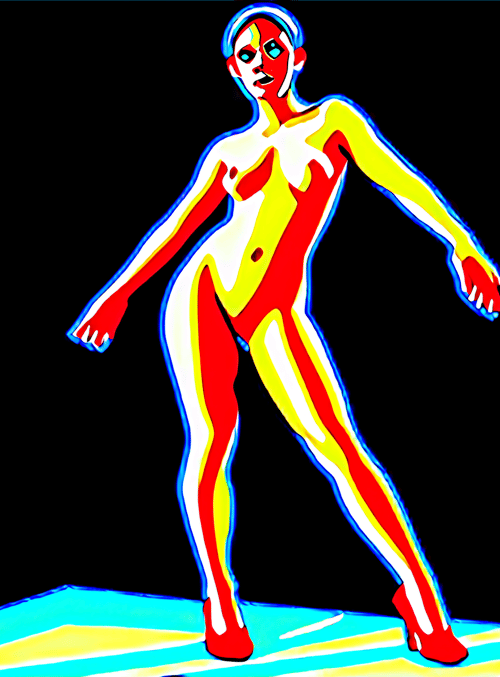 woman, figure, silhouette