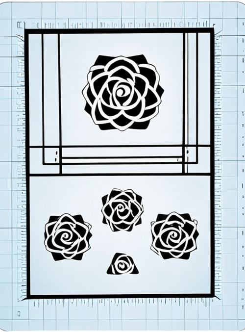 rose, pattern, design