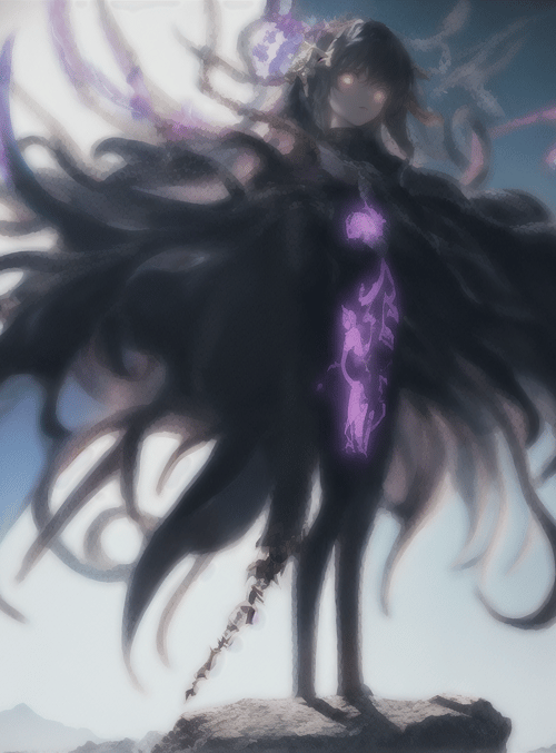 anime character, dark figure, soul