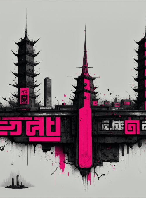 tower, cityscape, building, structure, skyscraper, monument, architectural, digital, art, graphic