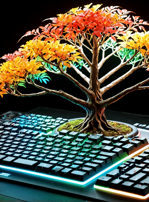 tree, keyboard, gaming