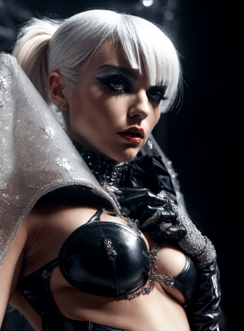 woman, costume, gloves