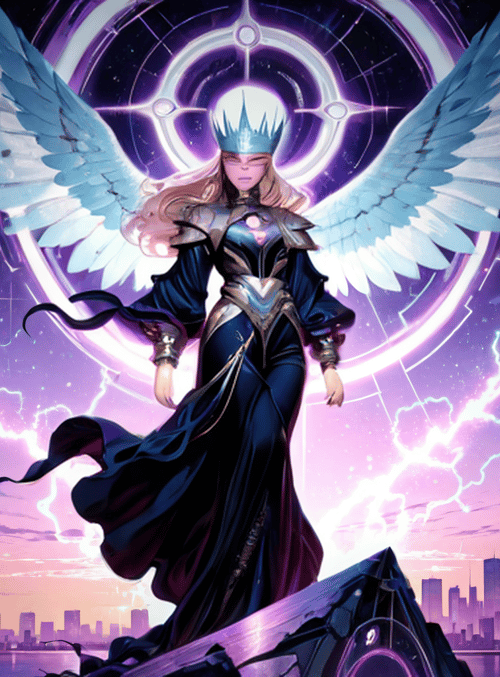 angel, queen, city