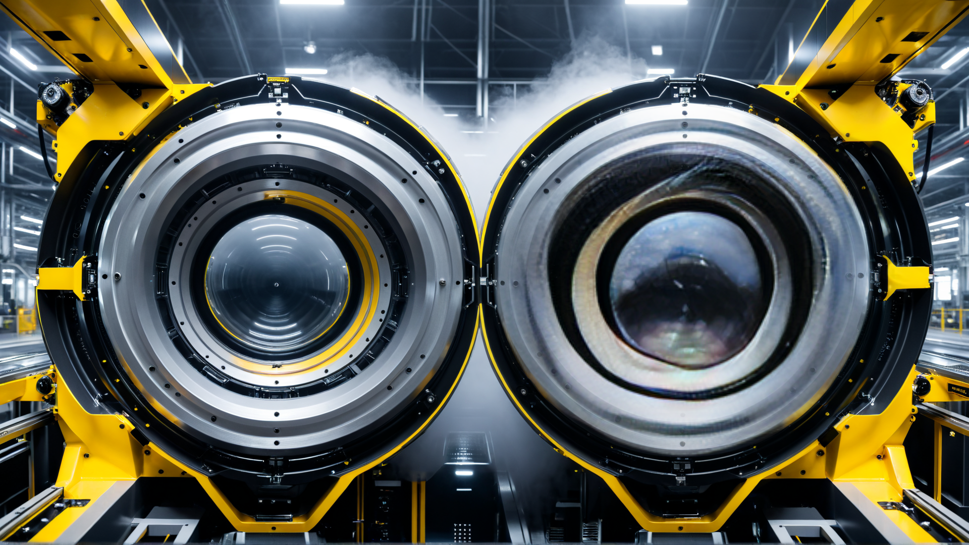 AI generated wallpaper featuring engines, industrial, machinery