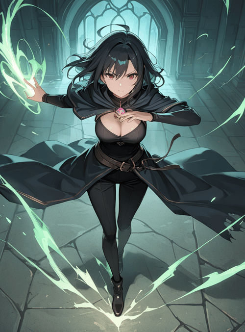 mage, woman, sorceress