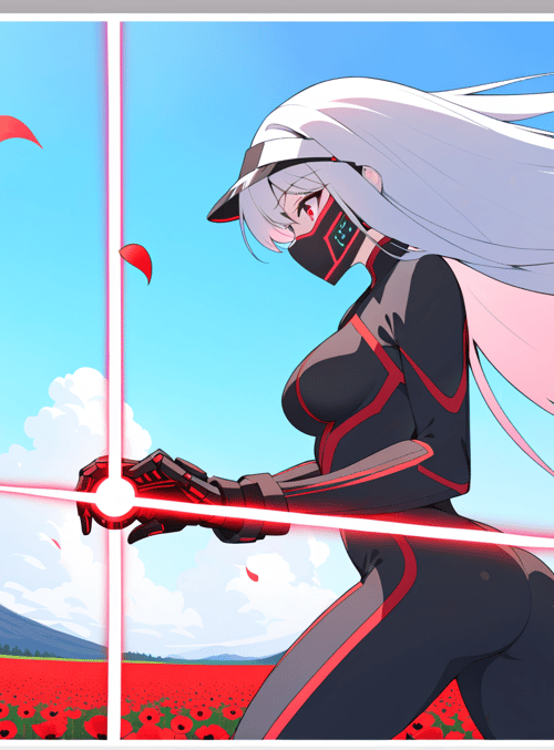 cyborg, anime, femboy