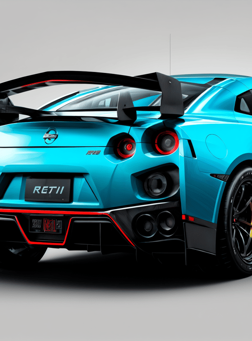 sports car, supercar, nissan