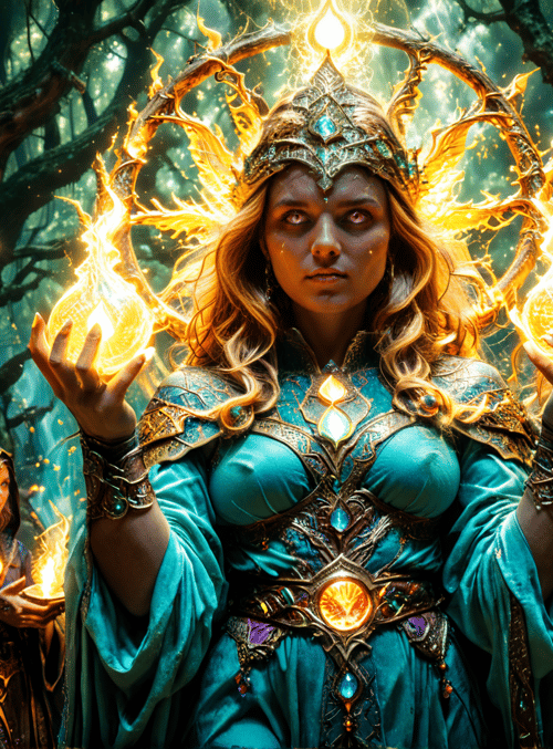 queen, sorceress, wizards