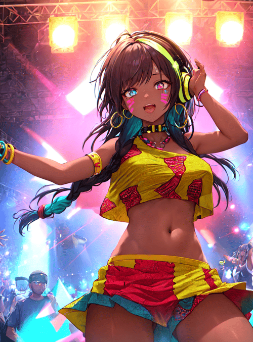 girl, concert, crowd