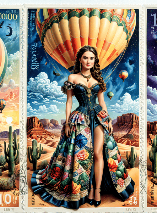woman, hot air balloons, desert