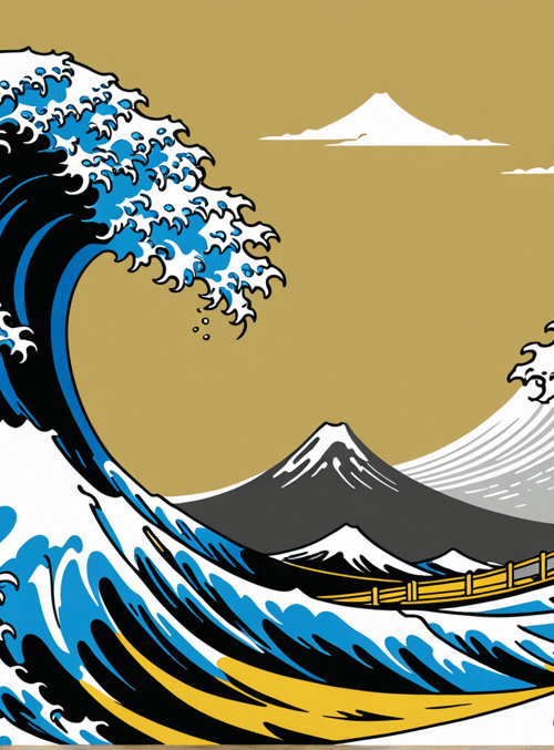 wave, mountain, boat
