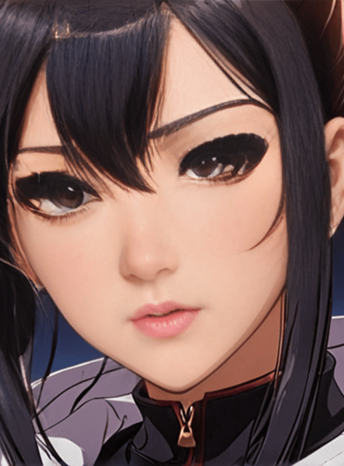 anime character, female, digital art