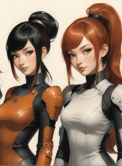 women, characters, models