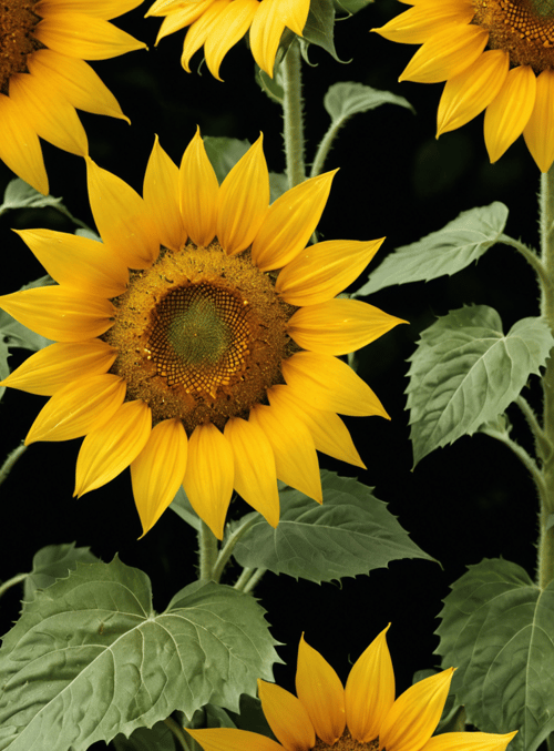 sunflowers, plants, flowers