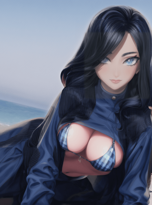 woman, beach, swimsuit