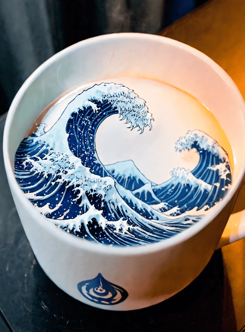 cup, wave, mug
