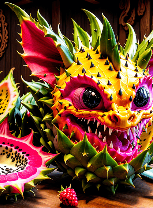 dragon, fruit, dragonfruit