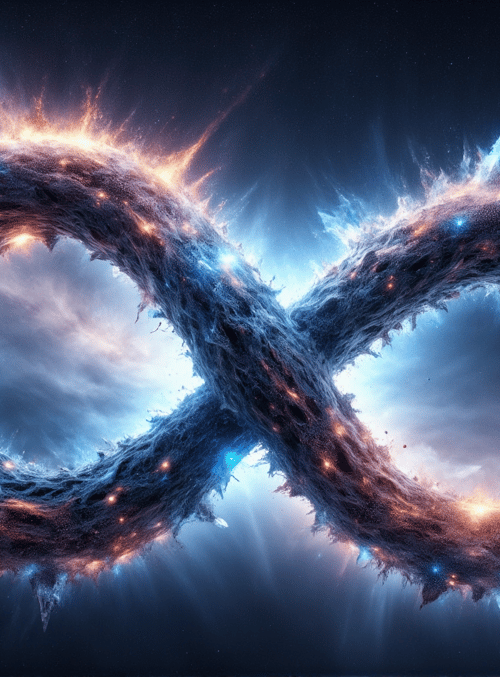 infinity symbol, galaxy