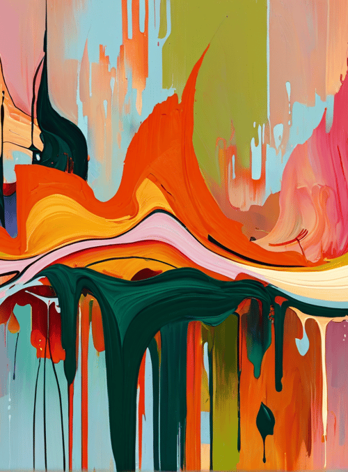 paint, abstract, flow, drip, wave, splash, color, canvas, fluid, art