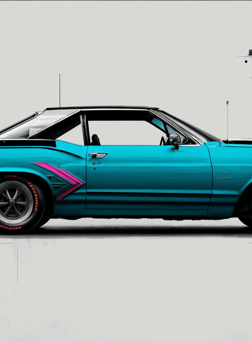 car, muscle car, classic car, vintage car, blue car, custom car