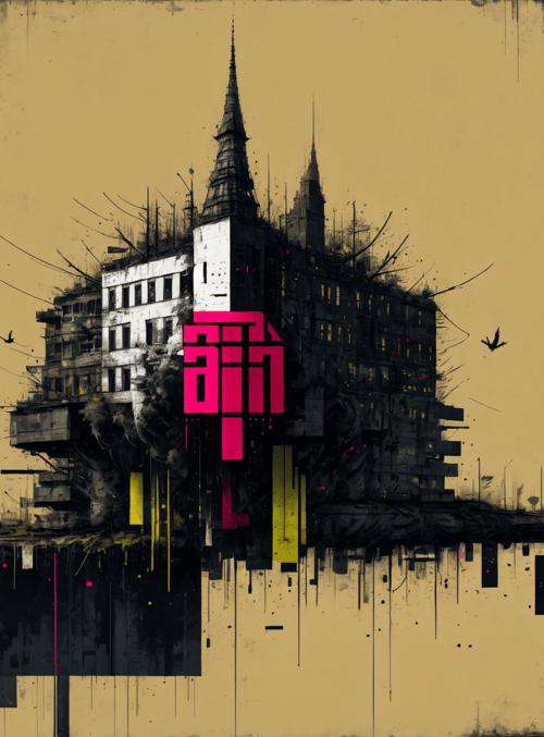 cityscape, building, tower, structure, bird, sky, reflection, flying object, debris, text