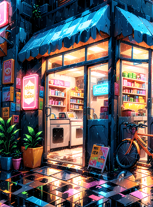 store, bicycles, street