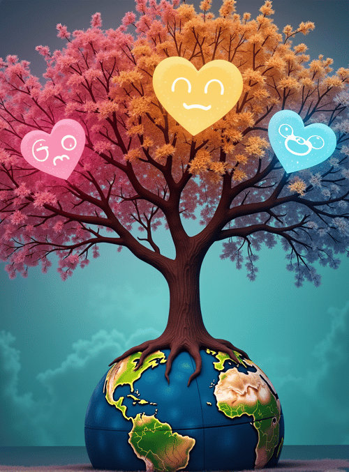 tree, earth, heart