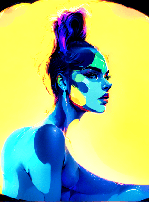 woman, silhouette