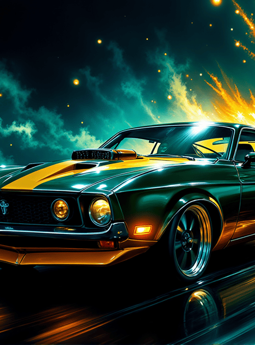car, sports car, muscle car, speed, race car
