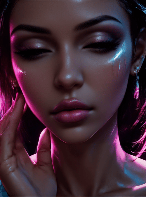 woman, hair, hand