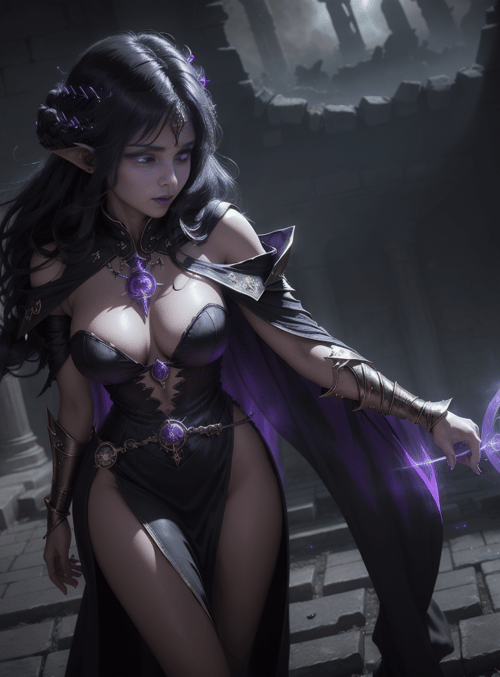 elf, mage, woman
