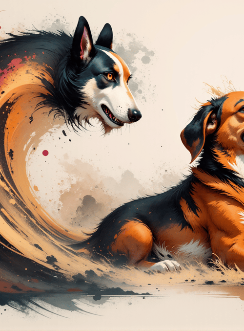 dogs, art, dog