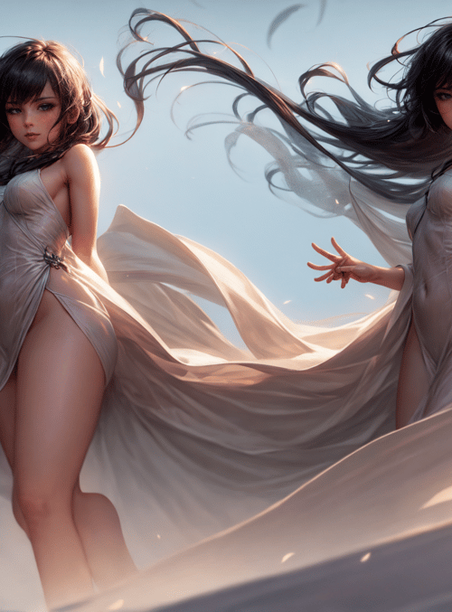 woman, figure, dress