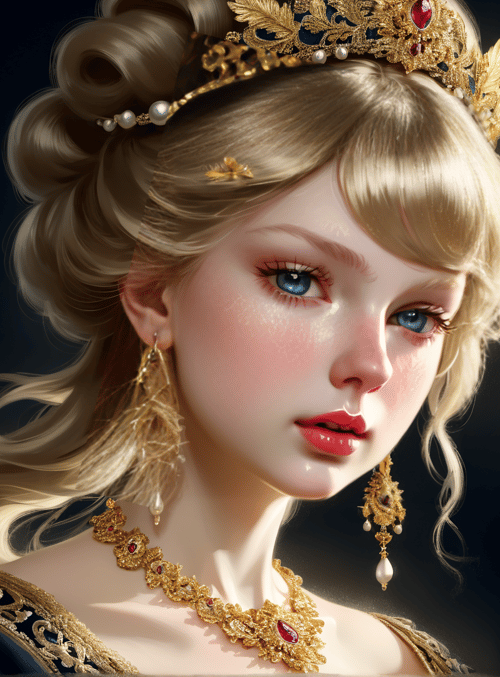 woman, queen, portrait