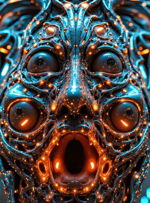 robot, face, machine, gears, light, structure, digital, artificial, surreal, cyber