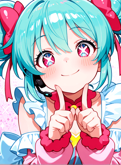 anime girl, gamer, mascot, character