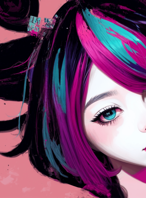 girl, hair, face