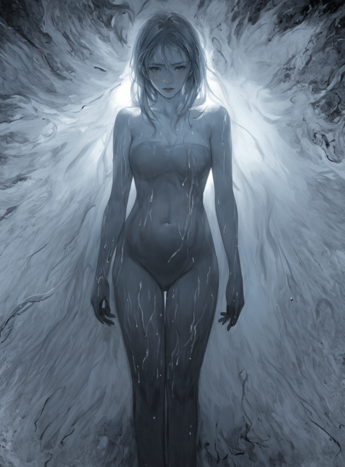 woman, angel, figure