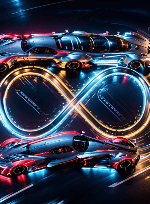 cars, neon, infinity