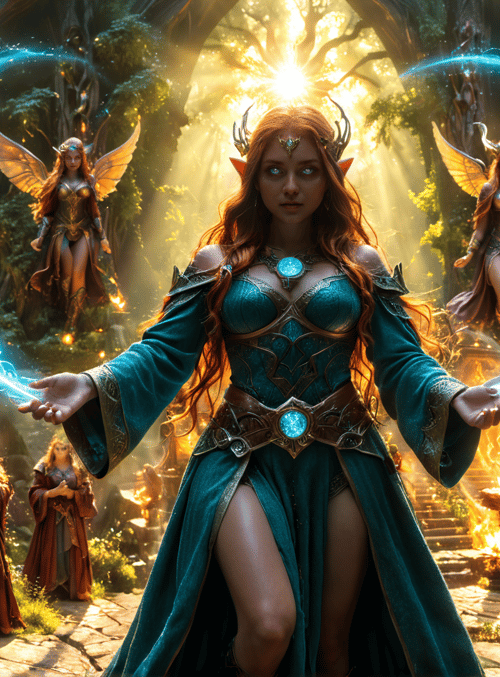 elf, magical, circle