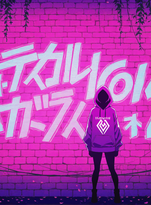 person, wall, text
