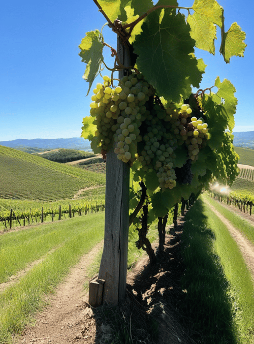 grapes, vineyard, hills