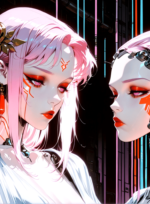 cyborg, human, futuristic, anime, character, female