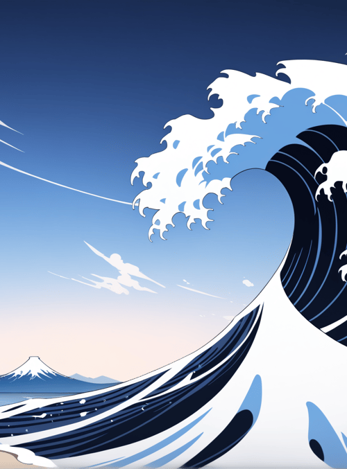 wave, mountain, beach