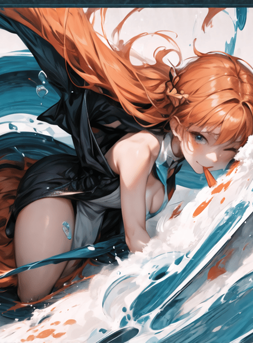 girl, water, sailor