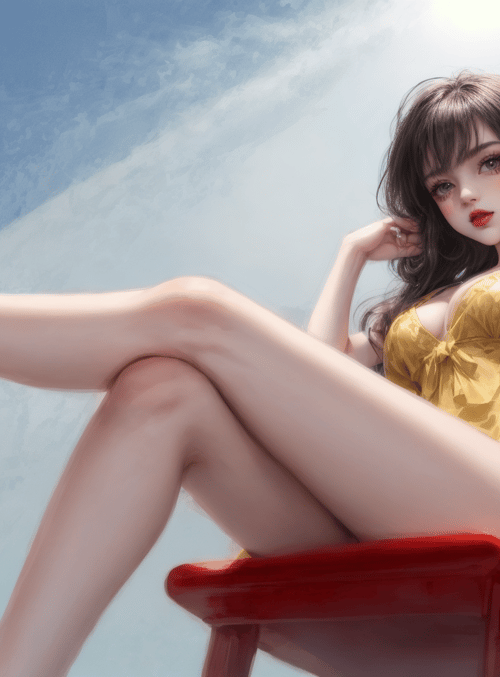 woman, chair, shoes