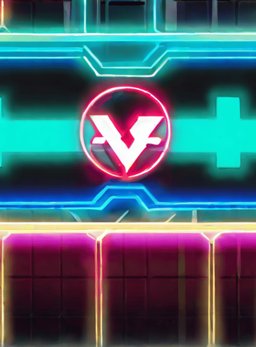 neon, v, frame
