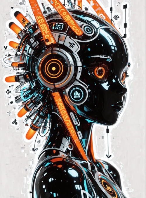 robot, cyborg, machine, gadget, headset, antenna, circuit, sensor, display, goggles