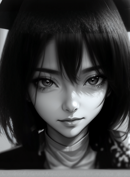 girl, anime, mirror